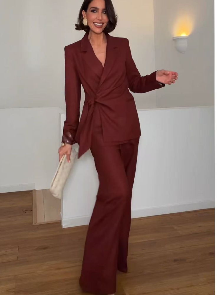 Formal Attire Woman - Mode Kantoor Dames Blazer Broekpak Elegant