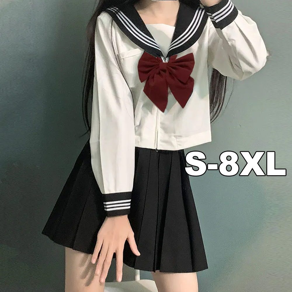 Pencil Skirt Midi - S-8XL Japan School Meisje JK Uniform