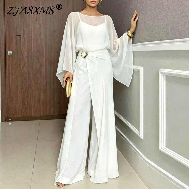 Formal Attire Woman - Vrouwen formele jumpsuit 2-delige set pure