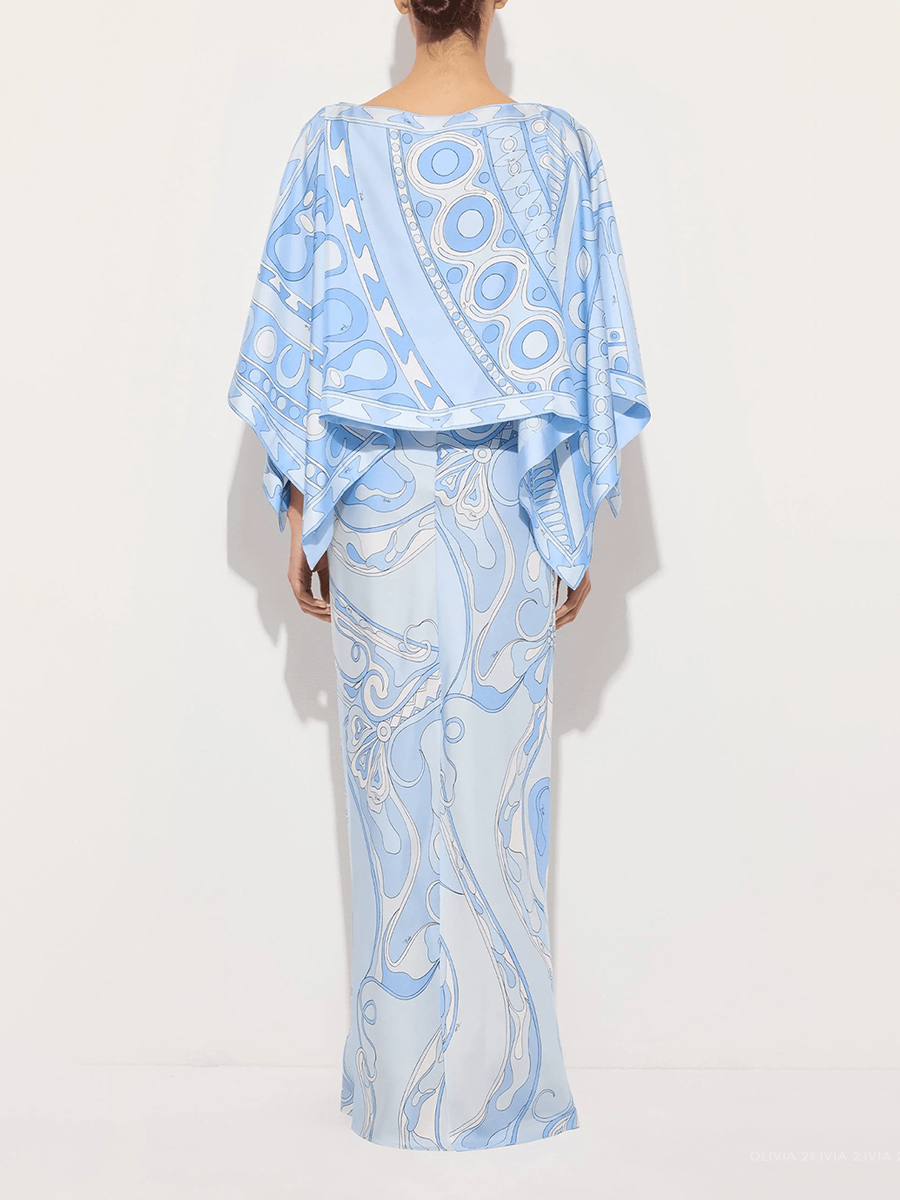 VGH Lichtblauwe abstracte prin - Formal Attire Woman recensie en prijs
