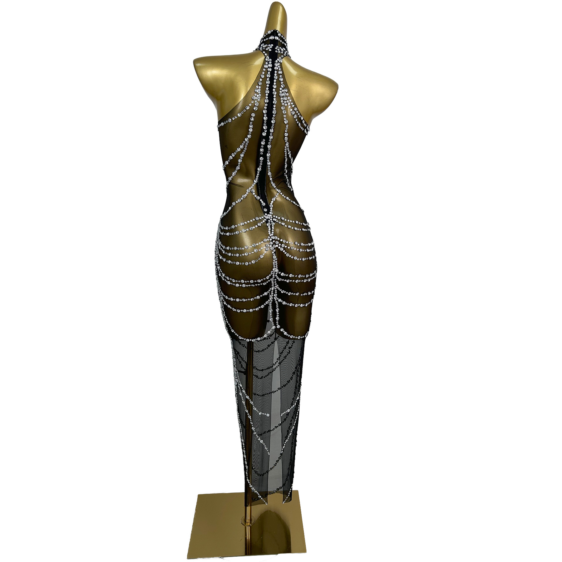 Sexy mouwloze transparante jur - Women'S Formal Dinner Wear recensie en prijs