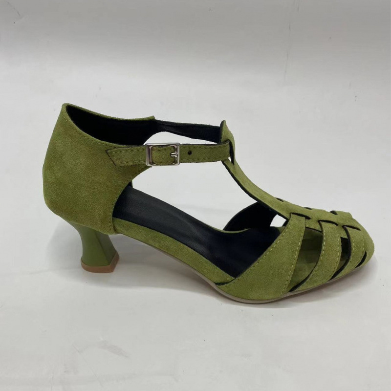Dames Groene Suède Kitten Heel - Women Formal Wear For Office recensie en prijs