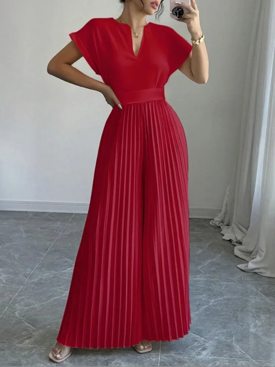 Dames jumpsuit met V-hals, cap - Formal Attire Woman recensie en prijs