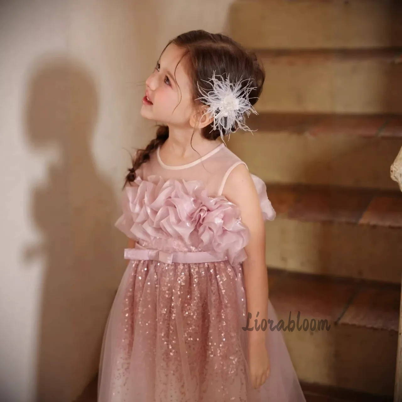 Roze golvende tule formele jur - Formal Attire Woman recensie en prijs
