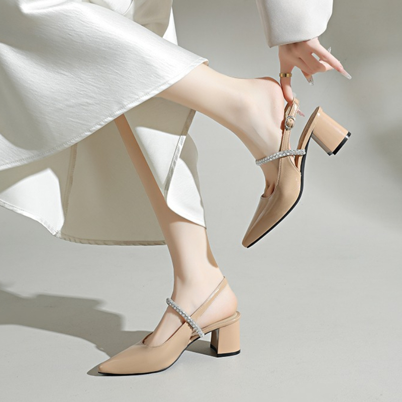Dames pumps met vierkante neus - Formal Women Daily Wear Sandals recensie en prijs